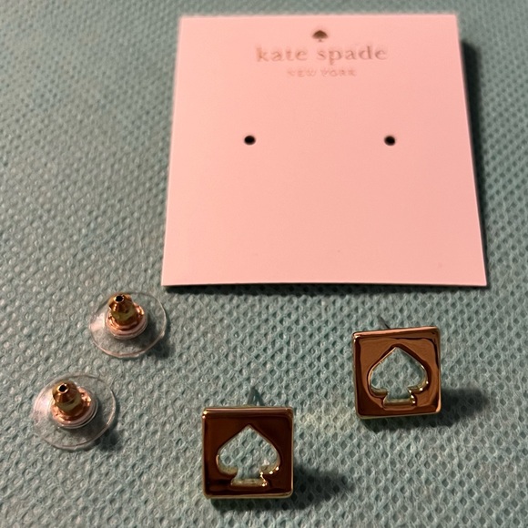 KATE SPADE “HOLE PUNCH SPADE” NECKLACE & EARRINGS - Picture 5 of 10